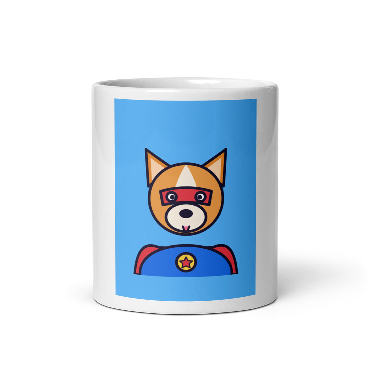 Portrait-Tasse mit deinem Hund – Frontansicht