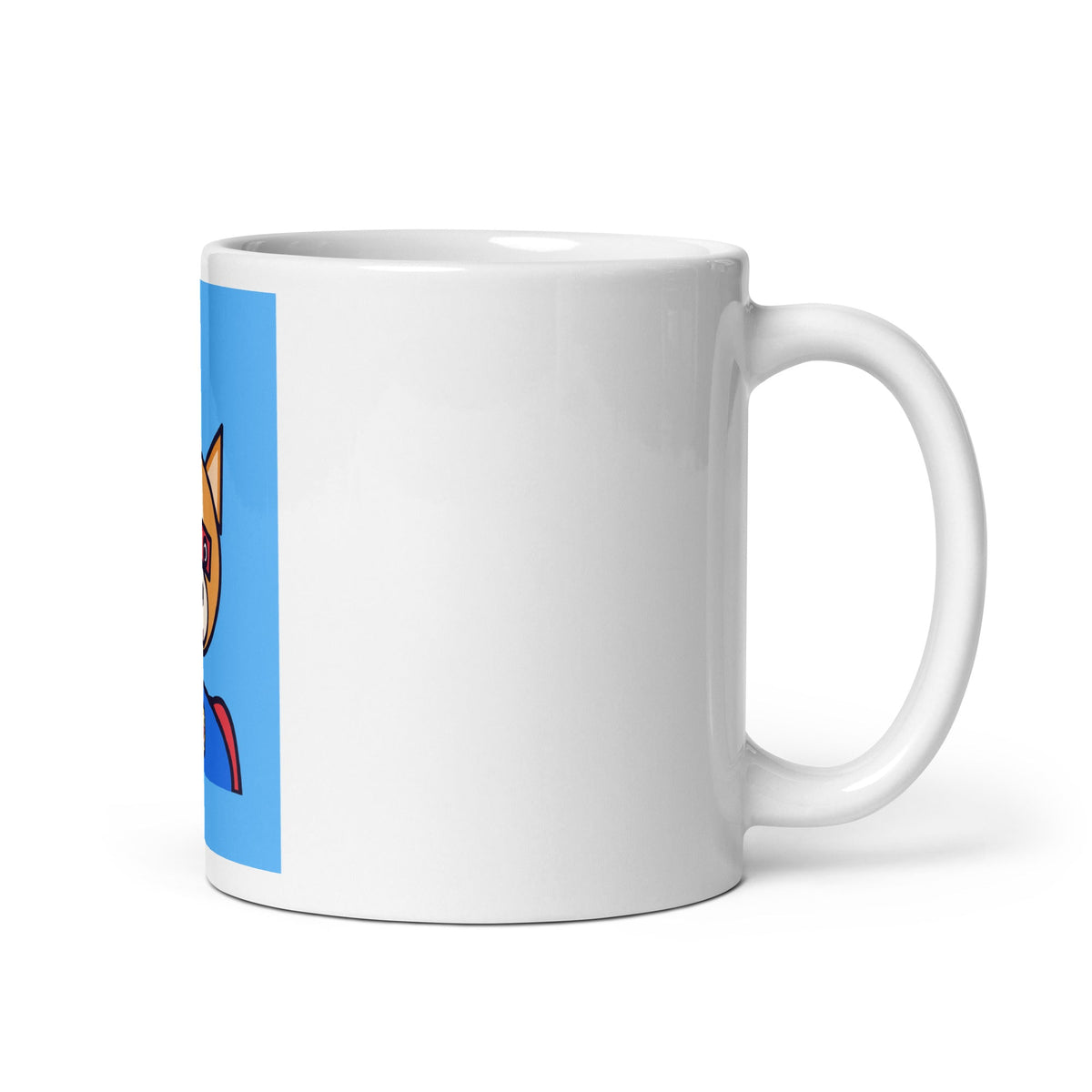 Portrait-Tasse, Henkel rechts